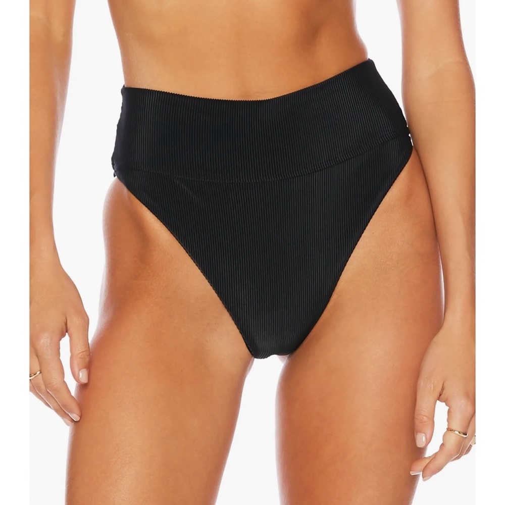 Beach Riot Black High-Waisted Bikini Bottom